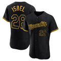 Silnrao KC.Royals #28 Kyle Isbel Player Black Snake Skin City Limited Elite Stitched Jerseys