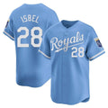 Silnrao KC.Royals #28 Kyle Isbel Player Light Blue Alt Limited Home Stitched Jerseys