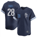 Silnrao KC.Royals #28 Kyle Isbel Player Navy City Connect Limited Home Stitched Jerseys