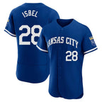 Silnrao KC.Royals #28 Kyle Isbel Player Royal City Connect Limited Elite Home Game Stitched Jerseys