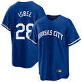 Silnrao KC.Royals #28 Kyle Isbel Player Royal Game Home Stitched Jerseys
