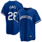 Silnrao KC.Royals #28 Kyle Isbel Player Royal Game Home Stitched Jerseys