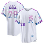 Silnrao KC.Royals #28 Kyle Isbel Player White 2026 City Connect Limited Home Stitched Jerseys