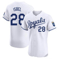 Silnrao KC.Royals #28 Kyle Isbel Player White Alt Limited Elite Home Stitched Jerseys