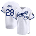 Silnrao KC.Royals #28 Kyle Isbel Player White Alt Limited Home Stitched Jerseys