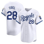 Silnrao KC.Royals #28 Kyle Isbel Player White Alt Limited Home Stitched Jerseys