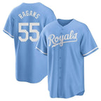 Silnrao KC.Royals #55 Cole Ragans Player Light Blue Home Game Stitched Jerseys