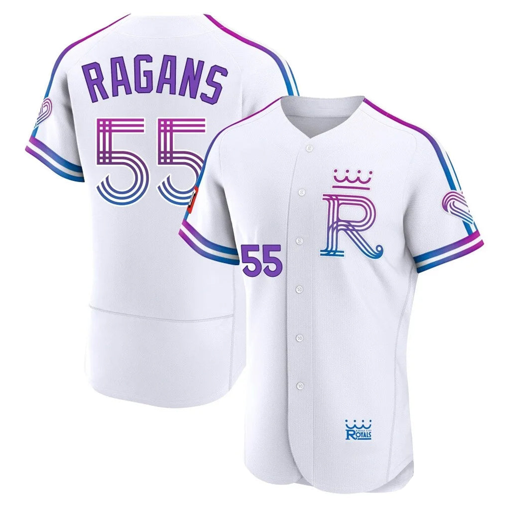 Silnrao KC.Royals #55 Cole Ragans Player White 2026 City Connect Limited Elite Home Stitched Jerseys