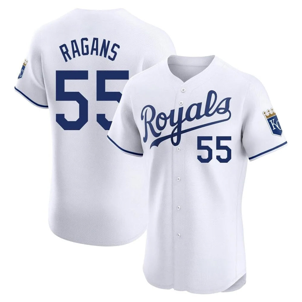 Silnrao KC.Royals #55 Cole Ragans Player White Alt Limited Elite Home Stitched Jerseys