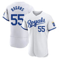 Silnrao KC.Royals #55 Cole Ragans Player White Limited Elite Home Game Stitched Jerseys