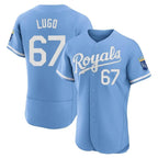 Silnrao KC.Royals #67 Seth Lugo Player Light Blue Alt Limited Elite Home Stitched Jerseys