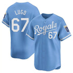 Silnrao KC.Royals #67 Seth Lugo Player Light Blue Alt Limited Home Stitched Jerseys
