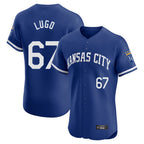 Silnrao KC.Royals #67 Seth Lugo Player Royal Limited Elite Home Game Stitched Jerseys
