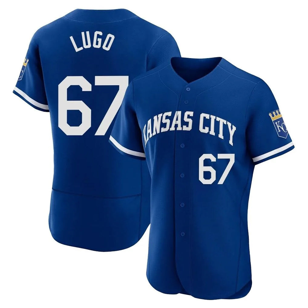 Silnrao KC.Royals #67 Seth Lugo Player Royal Limited Elite Home Stitched Jerseys