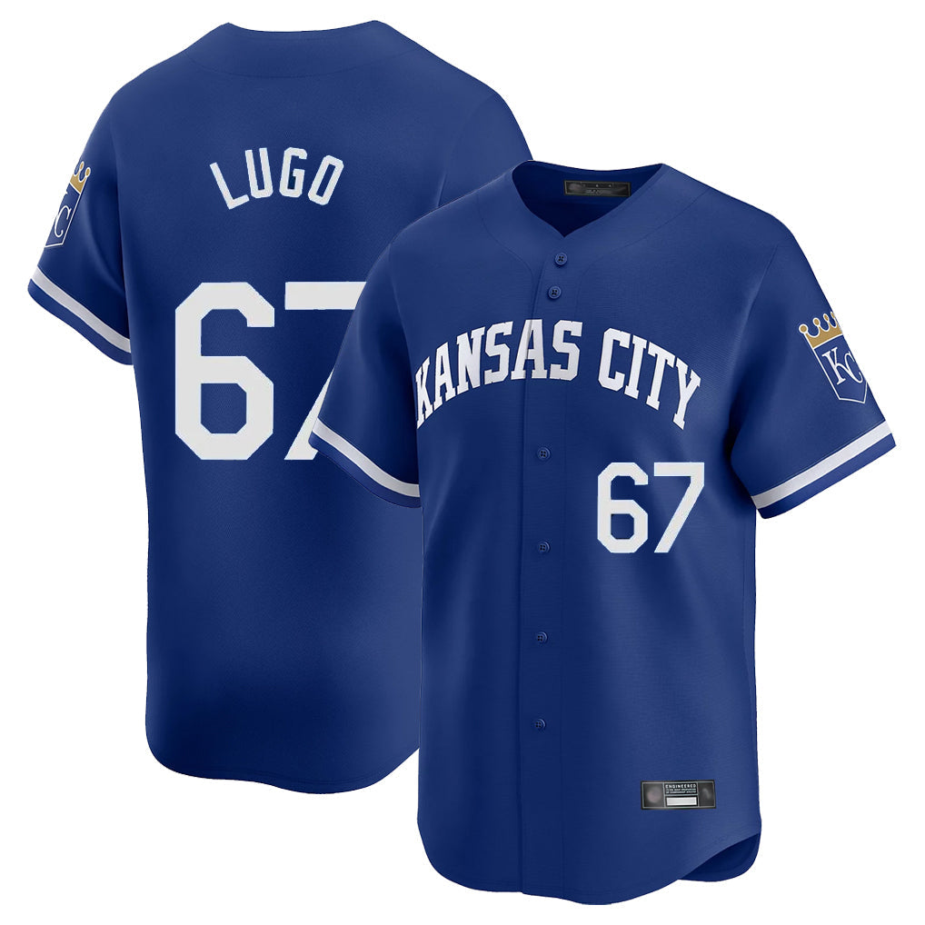 Silnrao KC.Royals #67 Seth Lugo Player Royal Limited Home Stitched Jerseys