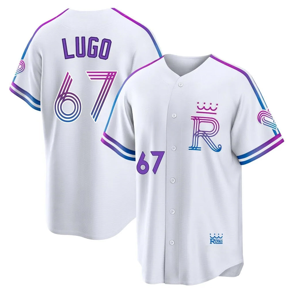 Silnrao KC.Royals #67 Seth Lugo Player White 2026 City Connect Limited Home Stitched Jerseys