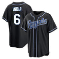 Silnrao KC.Royals #6 Jonathan India Player Black Carbon Fashion Home Game Stitched Jerseys
