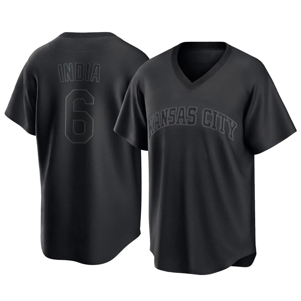 Silnrao KC.Royals #6 Jonathan India Player Black Fashion Game Stitched Jerseys