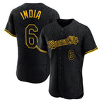 Silnrao KC.Royals #6 Jonathan India Player Black Snake Skin City Limited Elite Stitched Jerseys