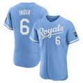 Silnrao KC.Royals #6 Jonathan India Player Light Blue Alt Limited Elite Home Stitched Jerseys