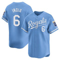Silnrao KC.Royals #6 Jonathan India Player Light Blue Alt Limited Home Stitched Jerseys