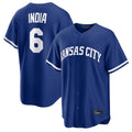Silnrao KC.Royals #6 Jonathan India Player Royal Game Home Stitched Jerseys
