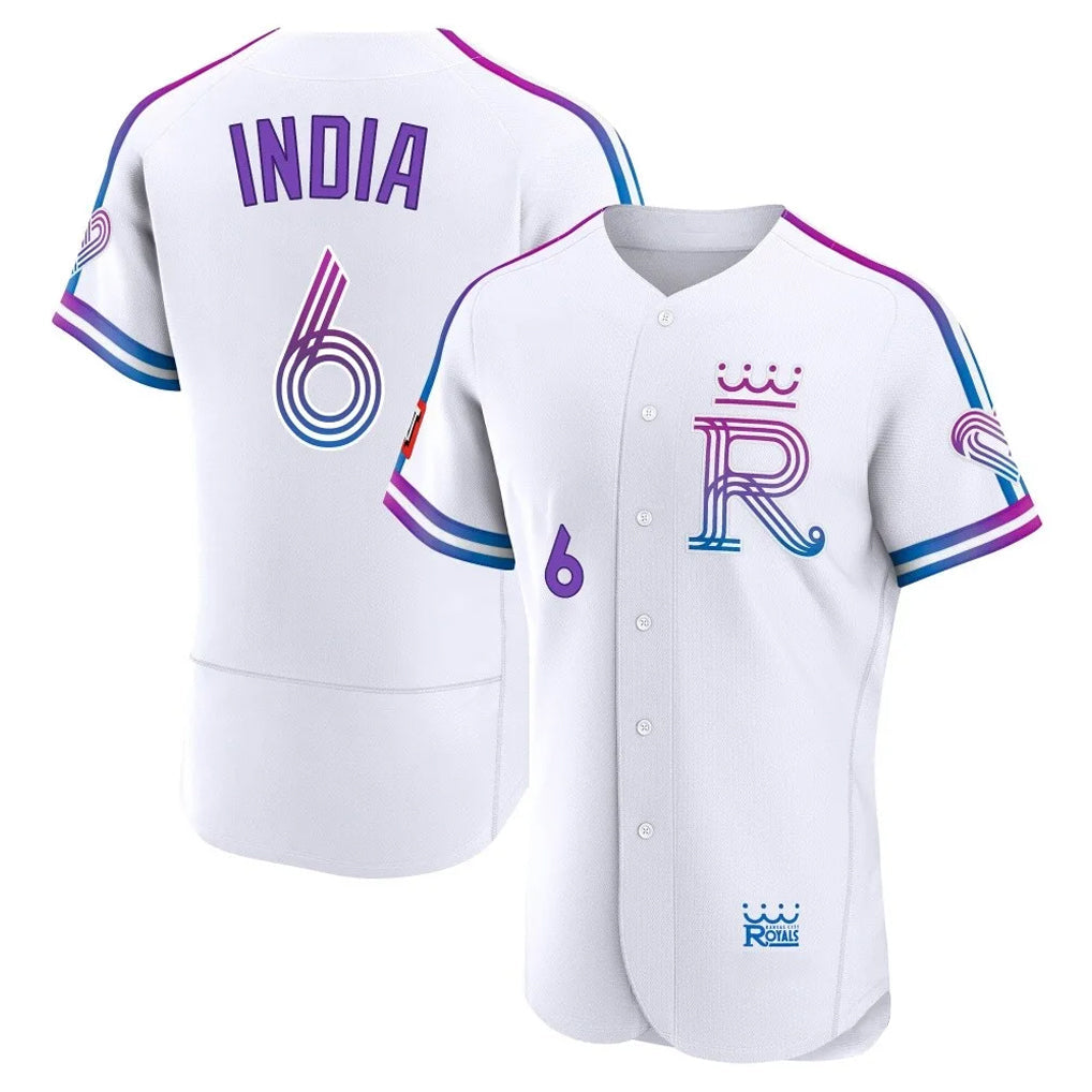 Silnrao KC.Royals #6 Jonathan India Player White 2026 City Connect Limited Elite Home Stitched Jerseys