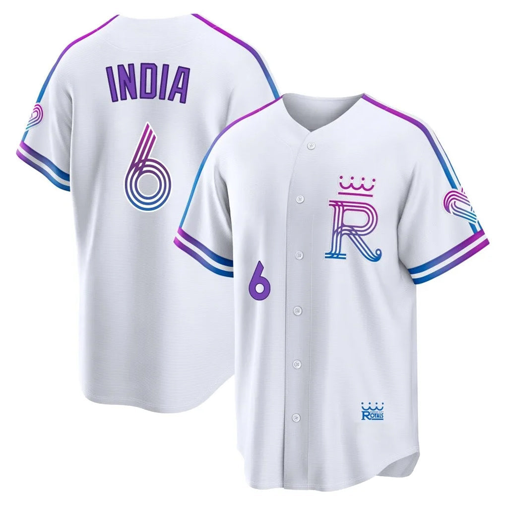 Silnrao KC.Royals #6 Jonathan India Player White 2026 City Connect Limited Home Stitched Jerseys
