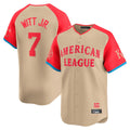 Silnrao KC.Royals #7 Bobby Witt Jr. Player Cream American League All-Star Game Limited Home Stitched Jerseys