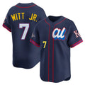 Silnrao KC.Royals #7 Bobby Witt Jr. Player Navy Limited American League All-Star Edition Stitched Jerseys