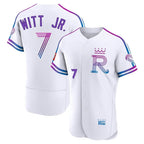 Silnrao KC.Royals #7 Bobby Witt Jr. Player White 2026 City Connect Limited Elite Home Stitched Jerseys