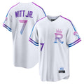 Silnrao KC.Royals #7 Bobby Witt Jr. Player White 2026 City Connect Limited Home Stitched Jerseys