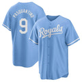 Silnrao KC.Royals #9 Vinnie Pasquantino Player Light Blue Home Game Stitched Jerseys