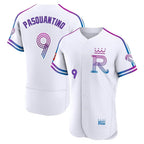 Silnrao KC.Royals #9 Vinnie Pasquantino Player White 2026 City Connect Limited Elite Home Stitched Jerseys