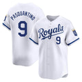 Silnrao KC.Royals #9 Vinnie Pasquantino Player White Alt Limited Home Stitched Jerseys
