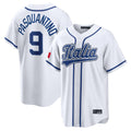 Silnrao KC.Royals #9 Vinnie Pasquantino Player White Italy 2026 WBC Classic Home Stitched Jerseys