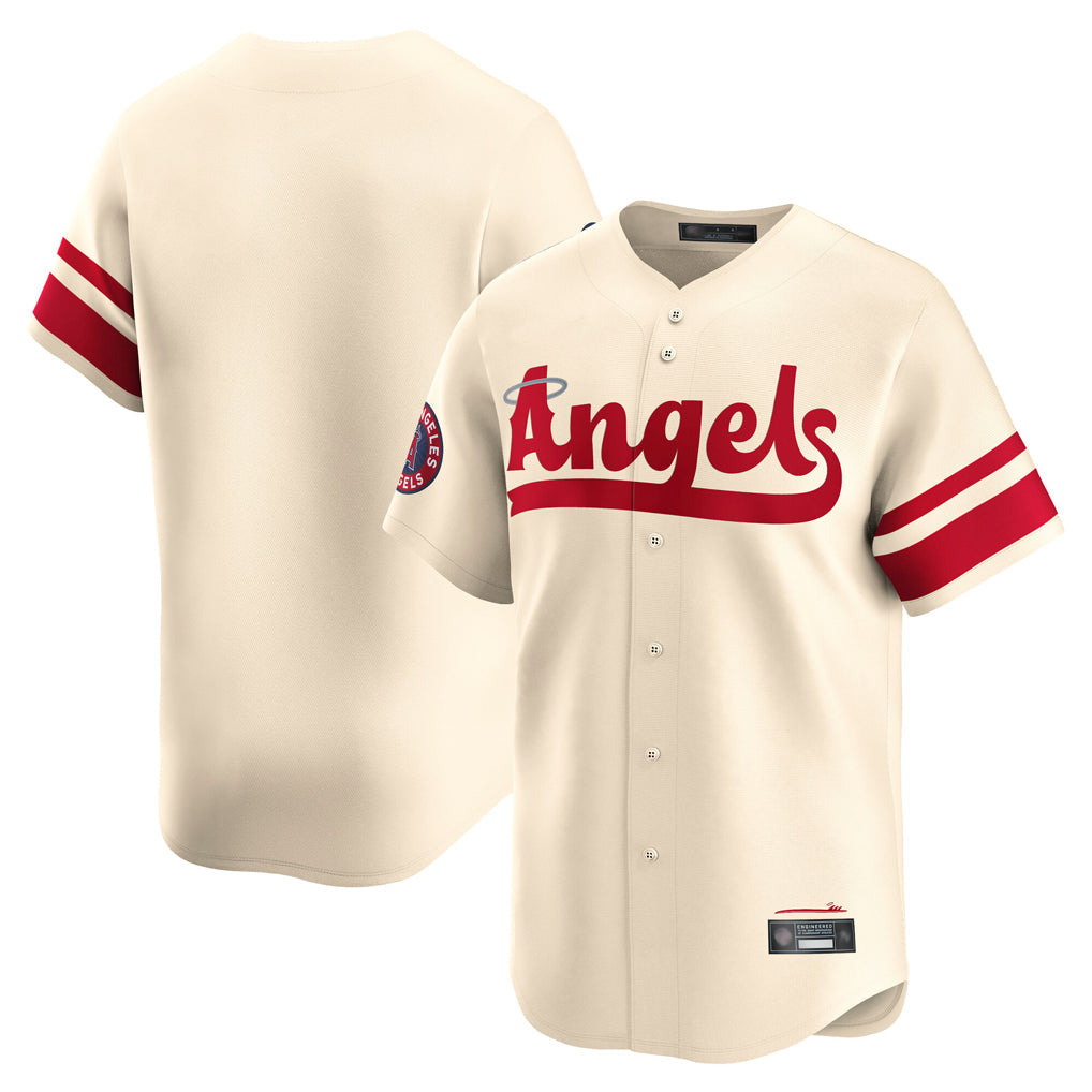 Silnrao LA.Angels Cream City Connect Limited Home Blank Player Stitched Jerseys
