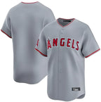 Silnrao LA.Angels Gray Home Limited Blank Player Stitched Jerseys