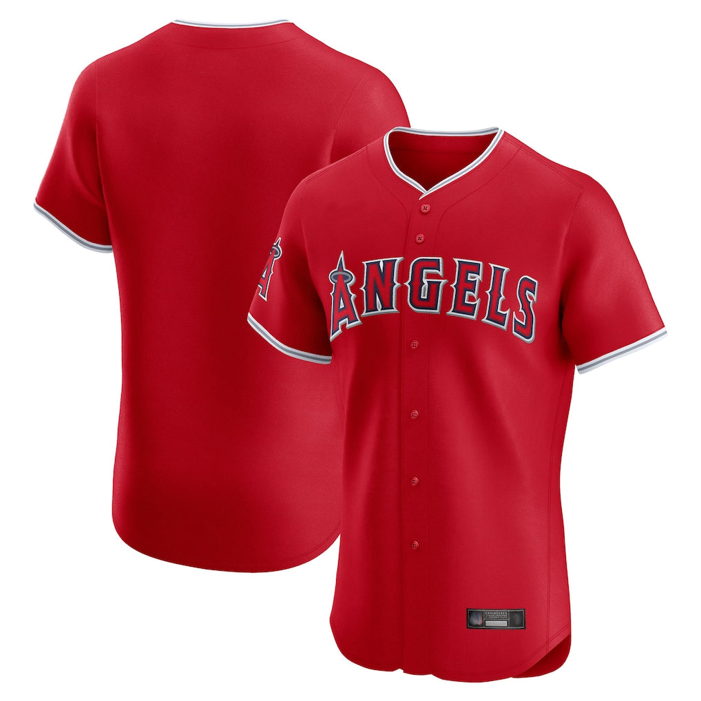 Silnrao LA.Angels Gray Home Limited Blank Player Stitched Jerseys