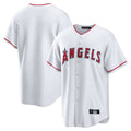 Silnrao LA.Angels White Home Game Blank Player Stitched Jerseys