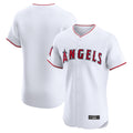 Silnrao LA.Angels White Limited Elite Home Blank Player Stitched Jerseys