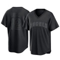 Silnrao LA.Angels #12 Jorge Soler Player Black Pitch Fashion T-shirt Stitched Jerseys