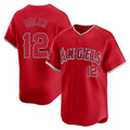 Silnrao LA.Angels #12 Jorge Soler Player Red Home Limited Stitched Jerseys