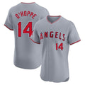 Silnrao LA.Angels #14 Logan O'Hoppe Player Gray Home Limited Elite Stitched Jerseys