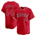 Silnrao LA.Angels #14 Logan O'Hoppe Player Red Home Limited Stitched Jerseys