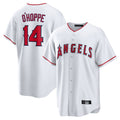 Silnrao LA.Angels #14 Logan O'Hoppe Player White Home Game Stitched Jerseys