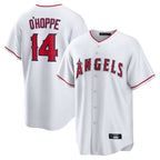 Silnrao LA.Angels #14 Logan O'Hoppe Player White Home Game Stitched Jerseys