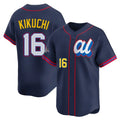 Silnrao LA.Angels #16 Yusei Kikuchi Player Navy Limited American League All-Star Edition Stitched Jerseys