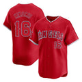 Silnrao LA.Angels #16 Yusei Kikuchi Player Red Home Limited Stitched Jerseys
