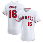 Silnrao LA.Angels #16 Yusei Kikuchi Player White Limited Elite Stitched Home Jerseys